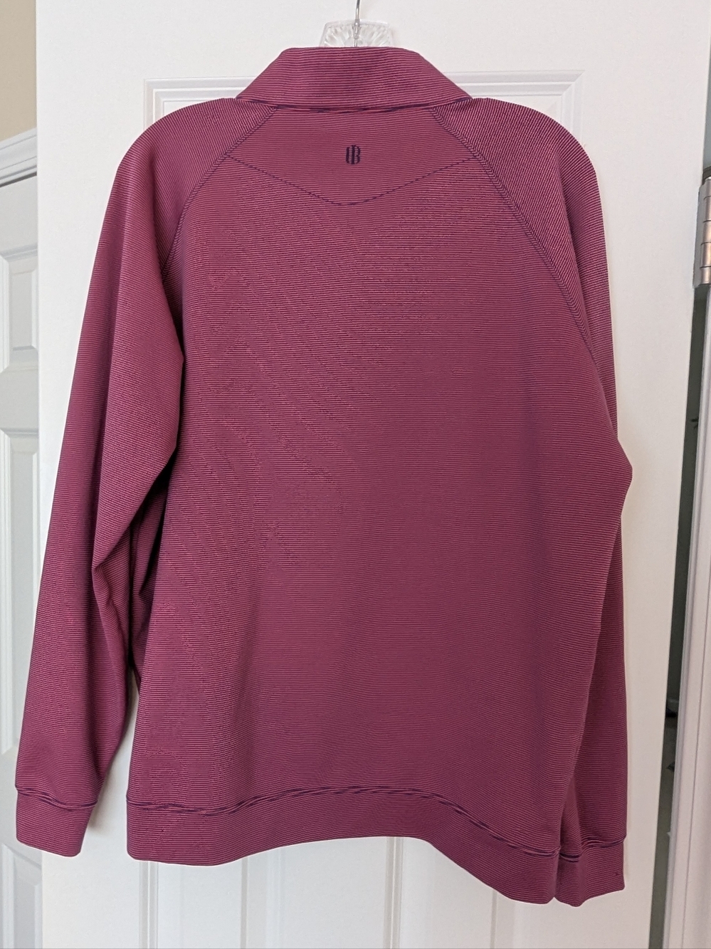 Holderness & Bourne Men's The Hyatt Performance Golf Striped Quarter Zip Sz L - Picture 3 of 9